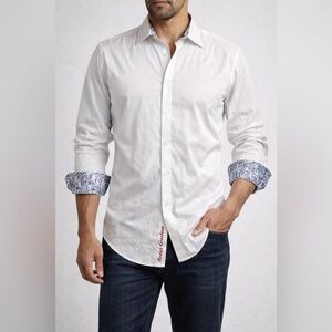 Robert Graham White Dress Shirt 3XL